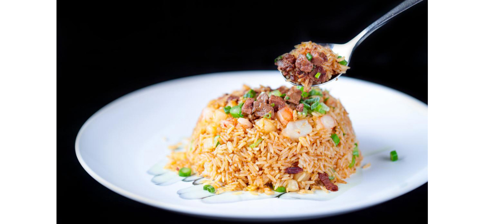 鵝肝炒飯,香橙鵝肝